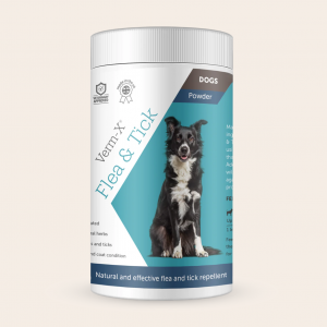 Verm-X Flea & Tick Powder - Antipulci naturale per cani, contro zecche e pulci